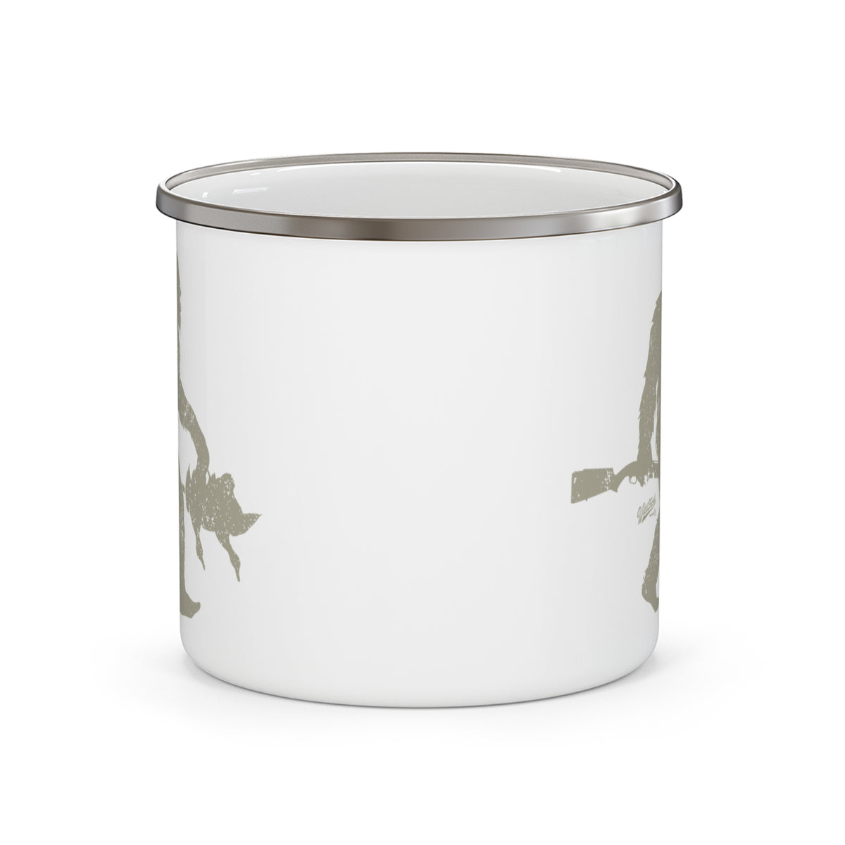Bigfoot Mallards Enamel Camping Mug
