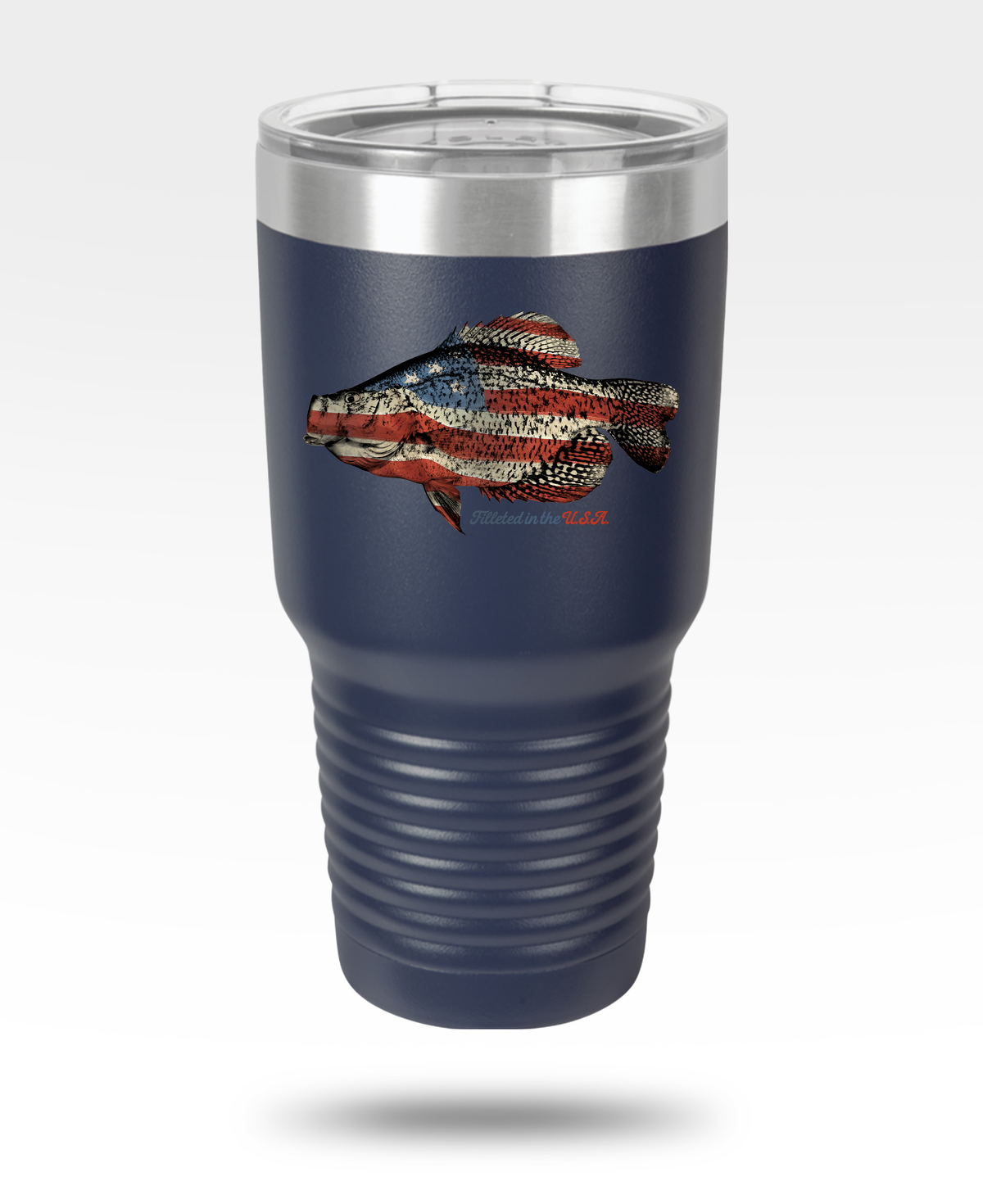 Crappie USA Flag 30oz Insulated Tumbler