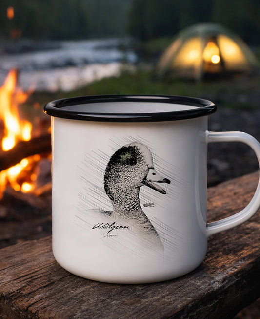 Widgeon Black Rim Enamel Camp Mug