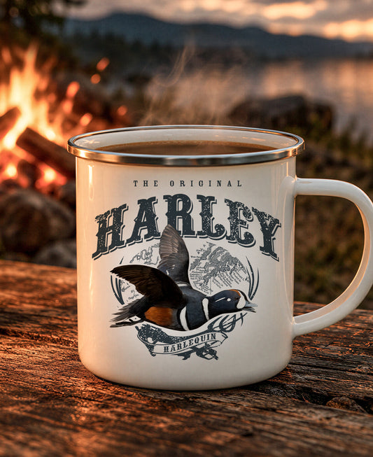 Harlequin Enamel Camping Mug
