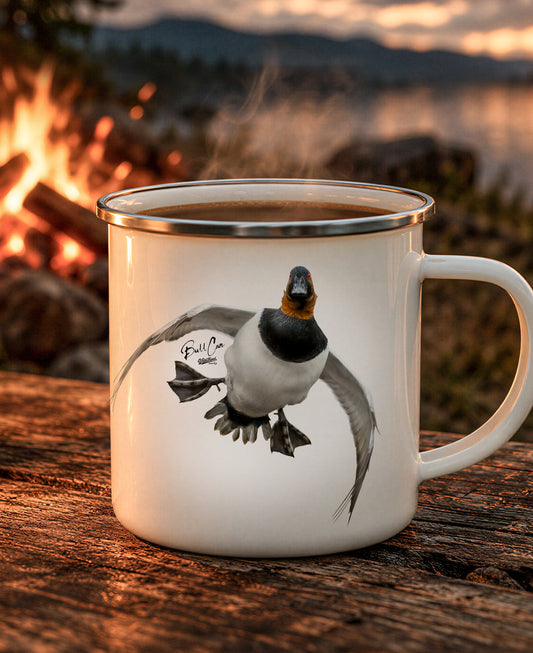 Flying Canvasback Enamel Camping Mug