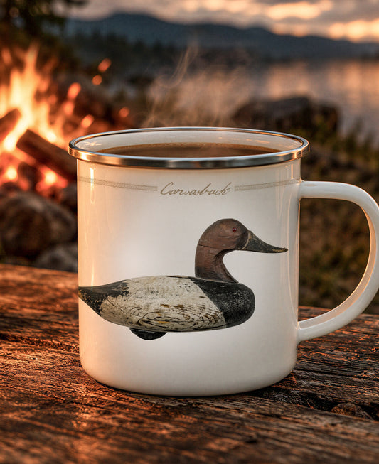 Canvasback Vintage Decoy Enamel Camping Mug