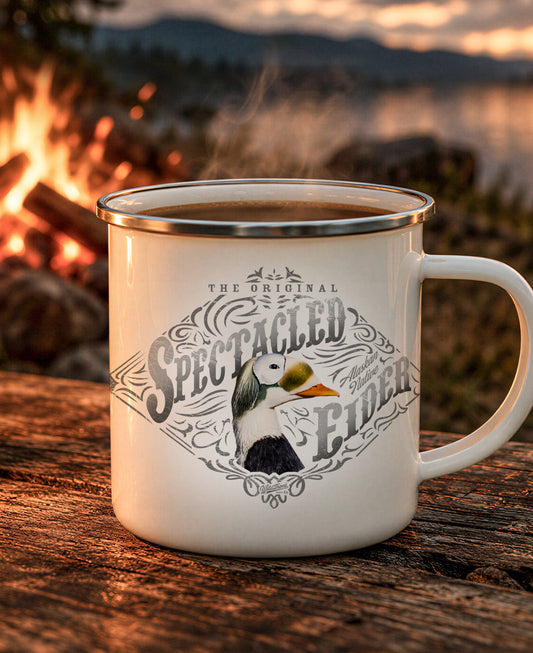 Spectacled Eider Enamel Camping Mug