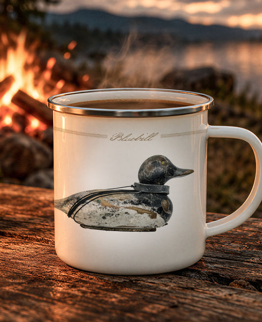 Lesser Scaup Decoy Enamel Camping Mug