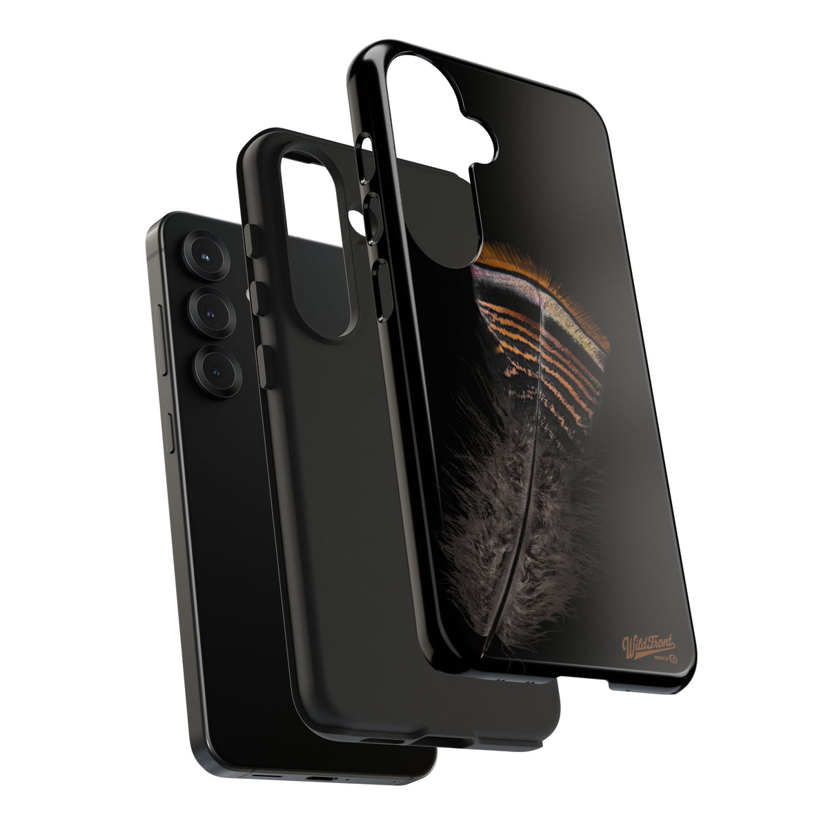 Turkey Feather Dark Tough Phone Case