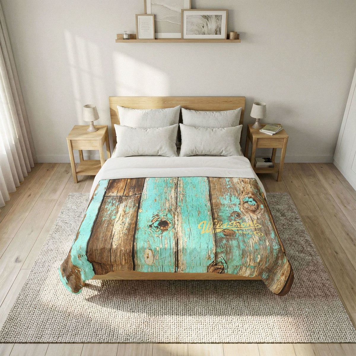 Rustic Wood Cotton Comforter