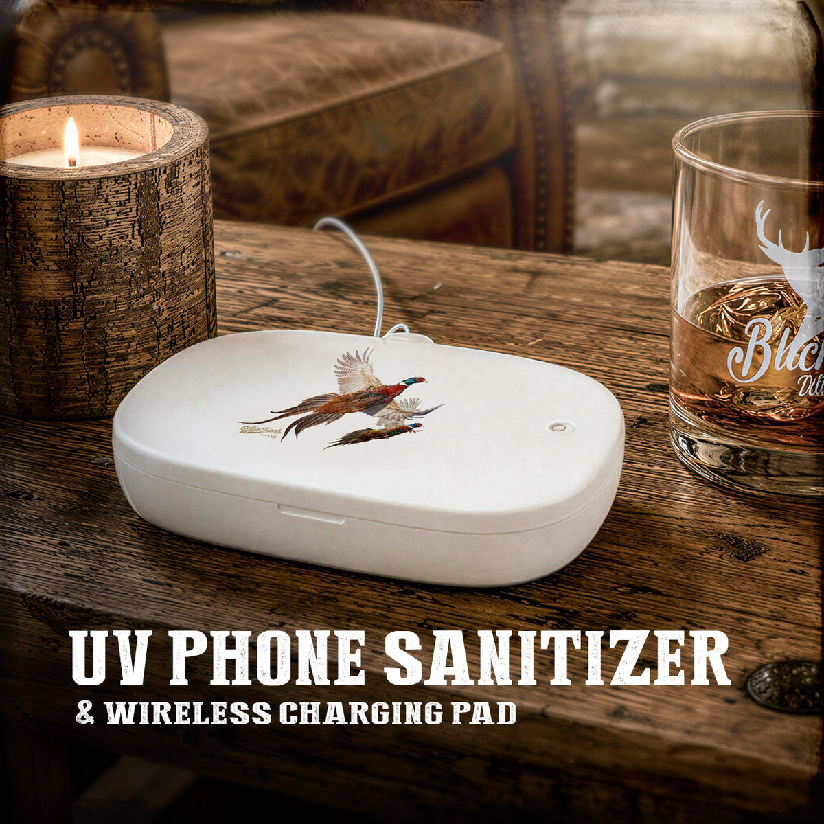 UV PHONE SANITIZER AND WIRELESS CHARING POD
