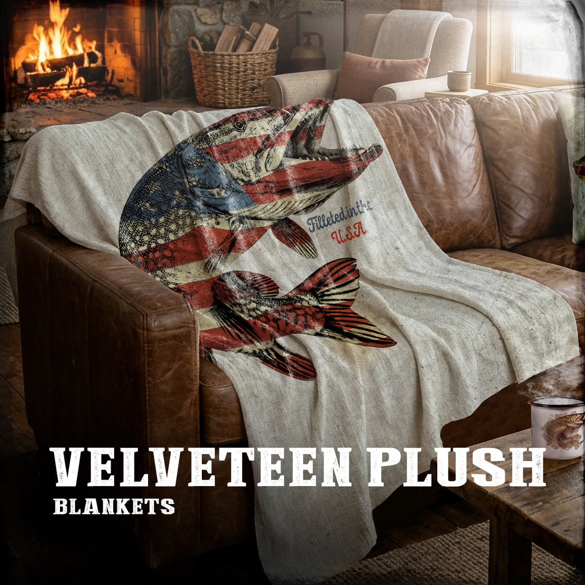 VELVETEEN PLUSH BLANKET