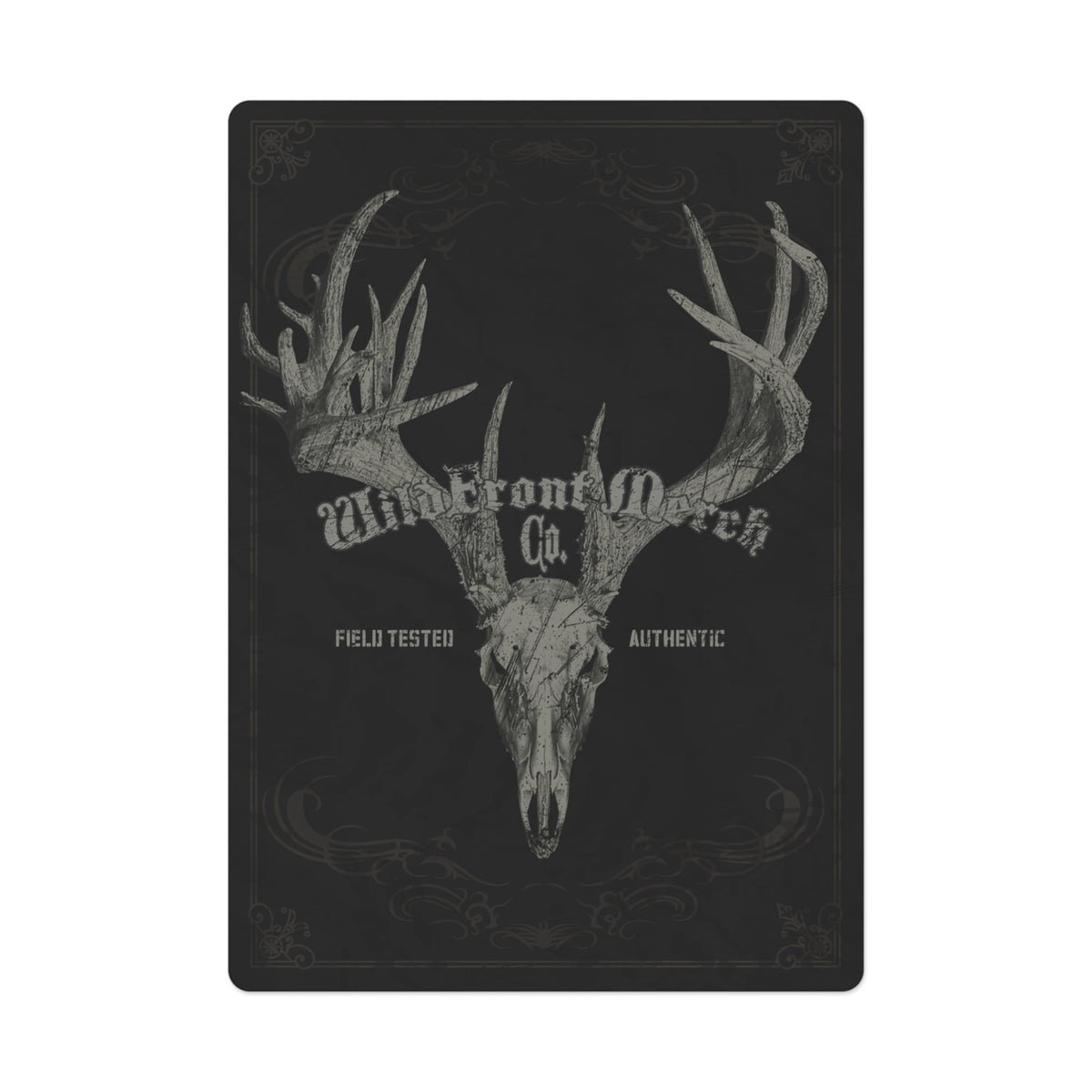 WildFront Merch Whitetail Skull Poker Cards