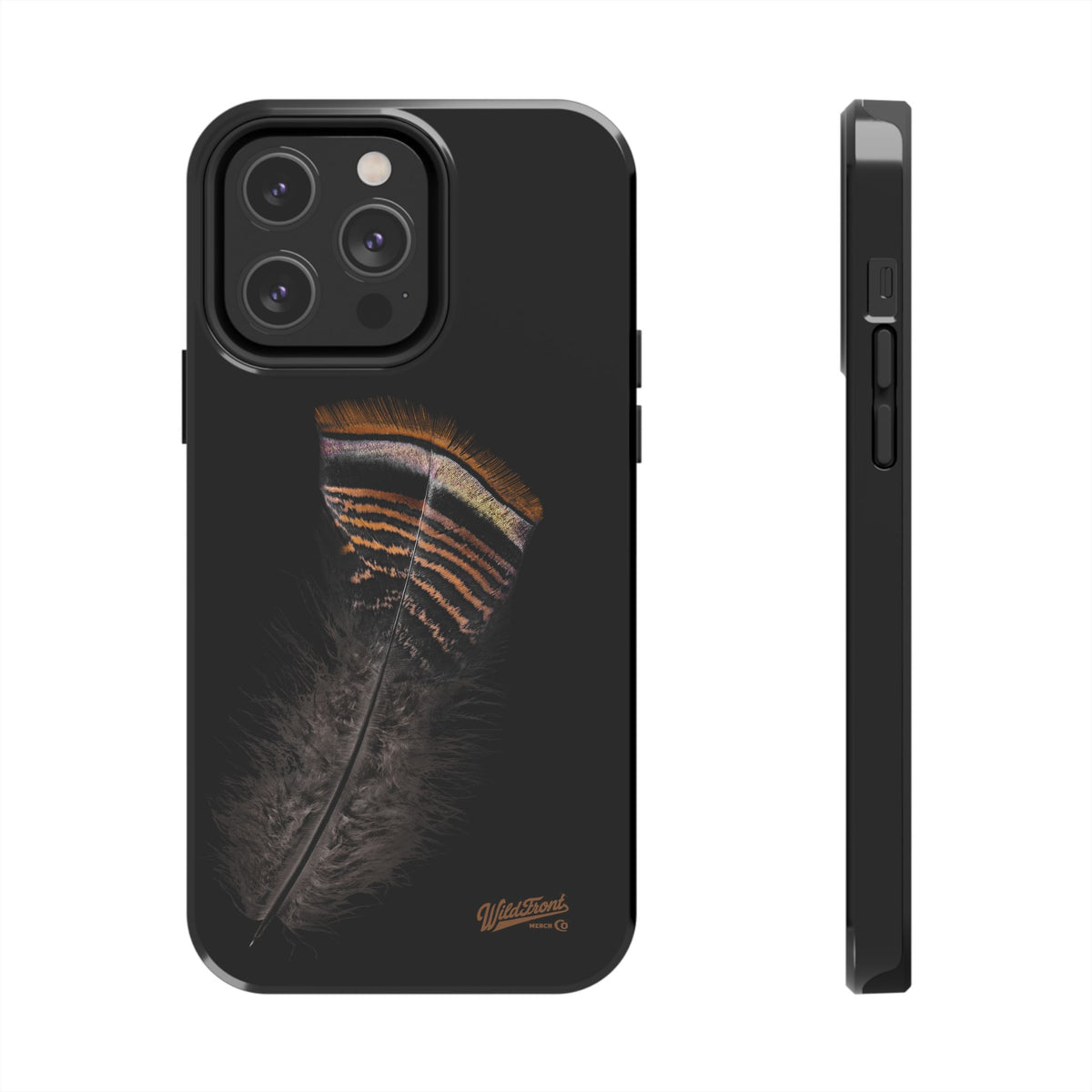 Turkey Feather Dark Tough Phone Case