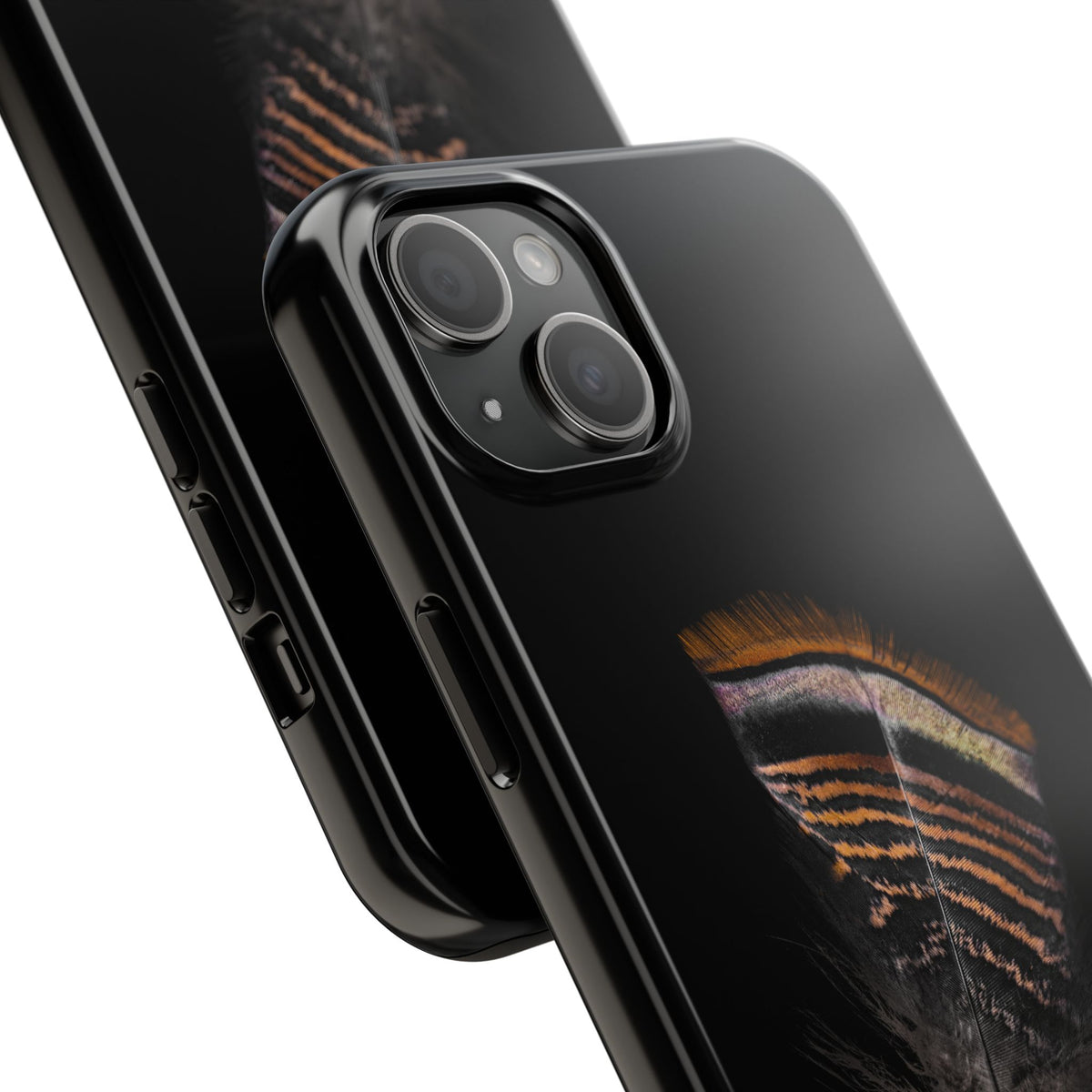 Turkey Feather Dark Tough Phone Case
