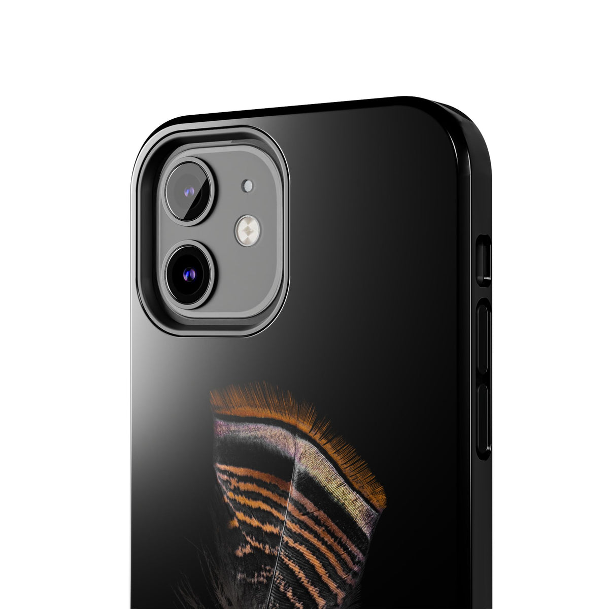 Turkey Feather Dark Tough Phone Case
