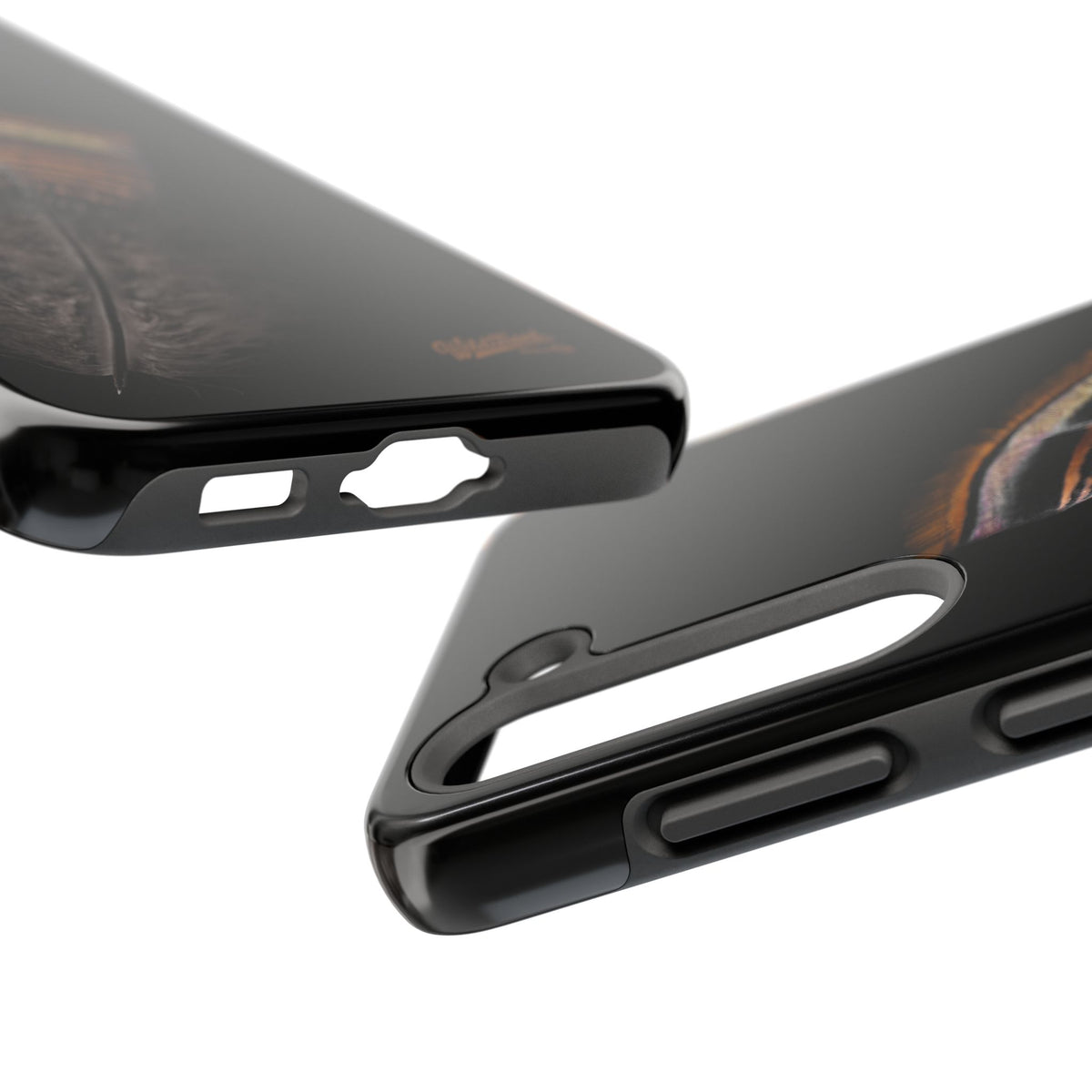 Turkey Feather Dark Tough Phone Case
