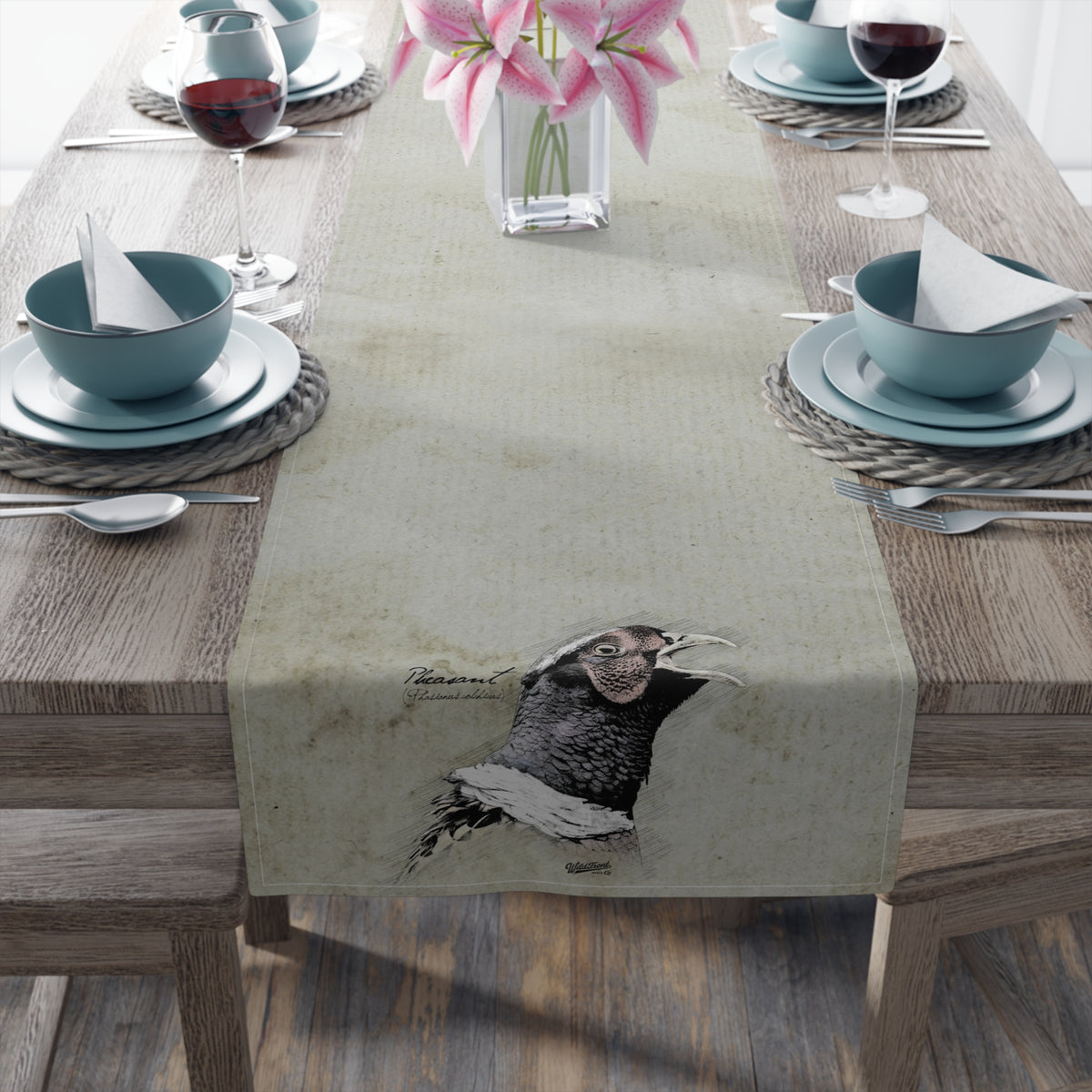 Pheasant Table Runner