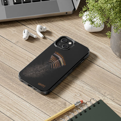 Turkey Feather Dark Tough Phone Case