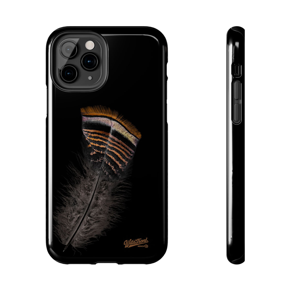 Turkey Feather Dark Tough Phone Case