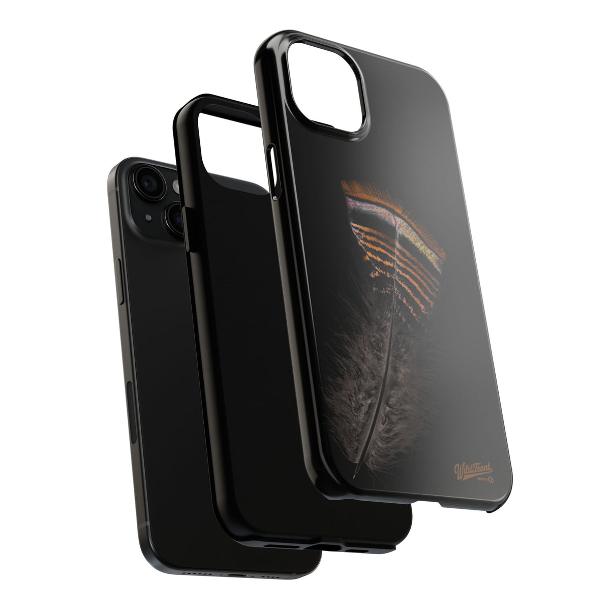 Turkey Feather Dark Tough Phone Case