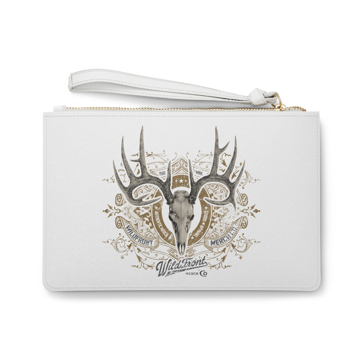 Whitetail Deer Skull Clutch Bag