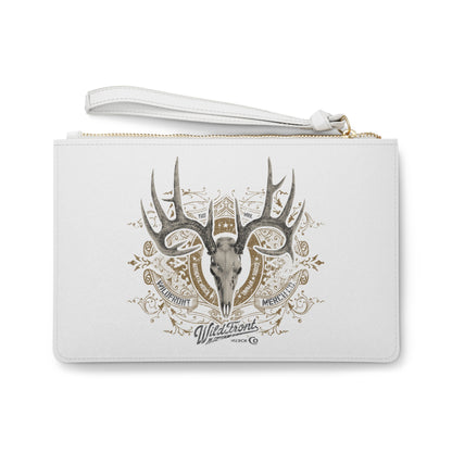 Whitetail Deer Skull Clutch Bag