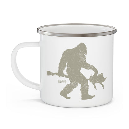 Bigfoot Mallards Enamel Camping Mug