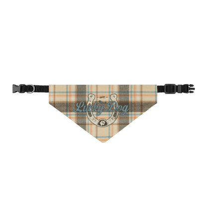 Lucky Dog Light Tan Pet Bandana