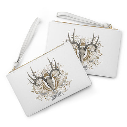 Whitetail Deer Skull Clutch Bag