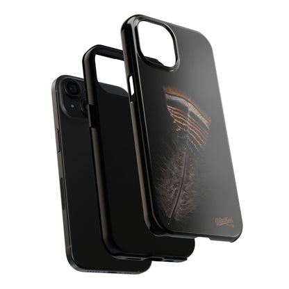 Turkey Feather Dark Tough Phone Case