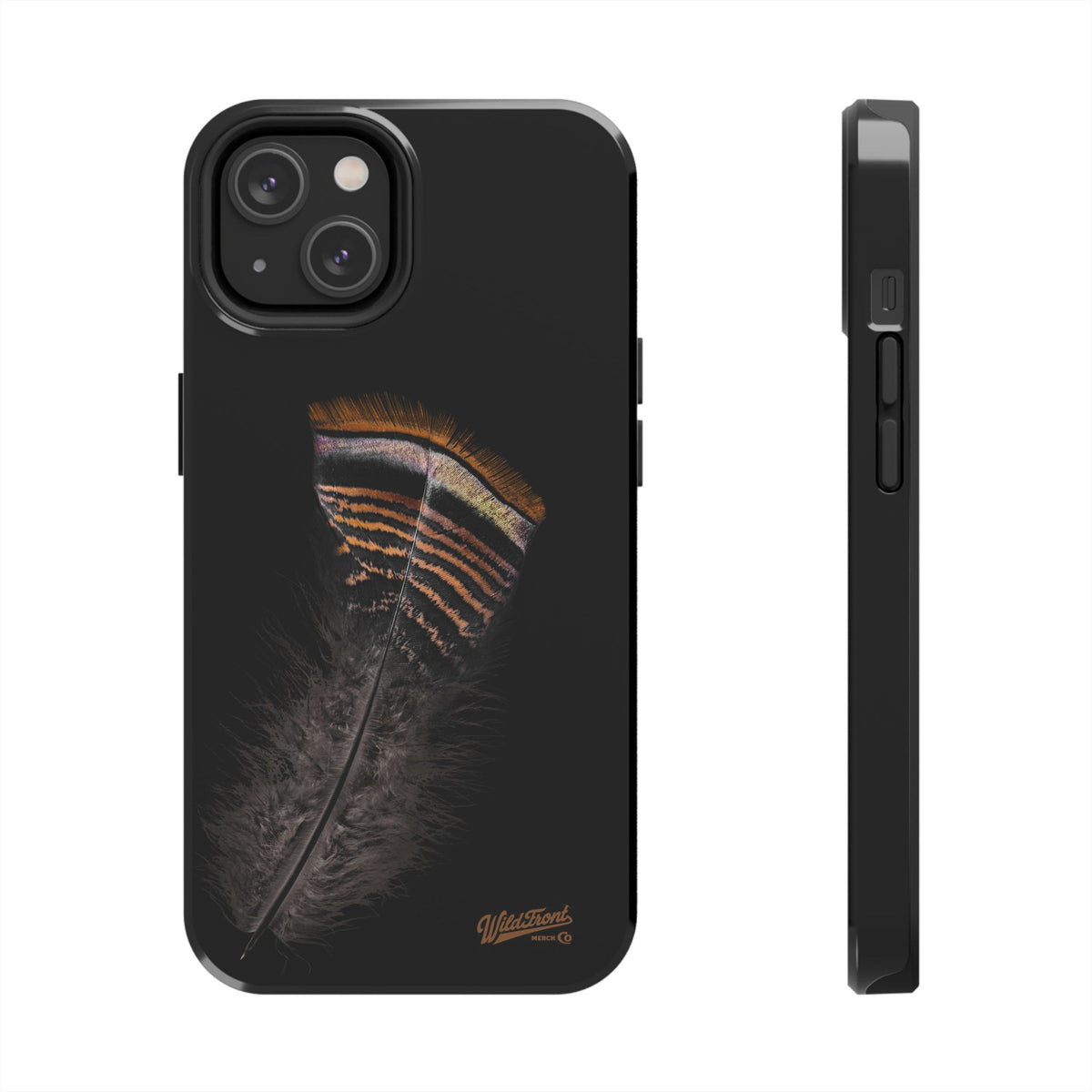Turkey Feather Dark Tough Phone Case