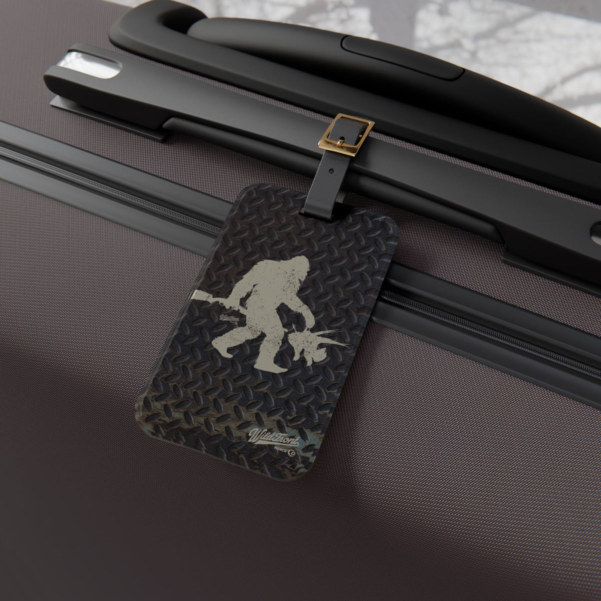 Bigfoot With Pheasants Luggage Tag