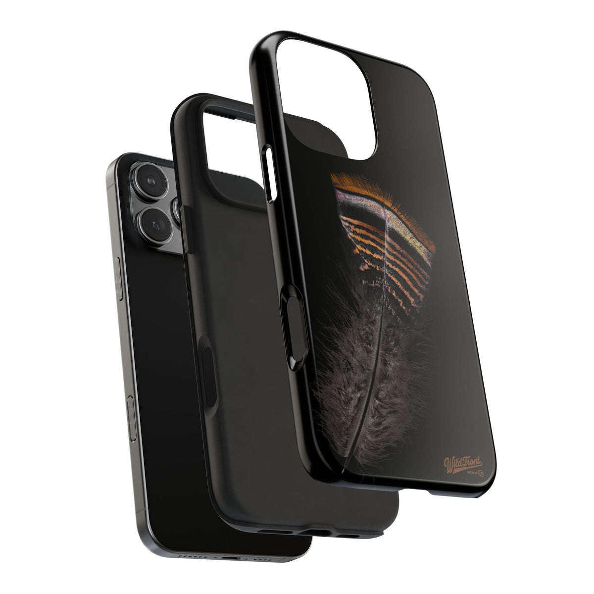 Turkey Feather Dark Tough Phone Case