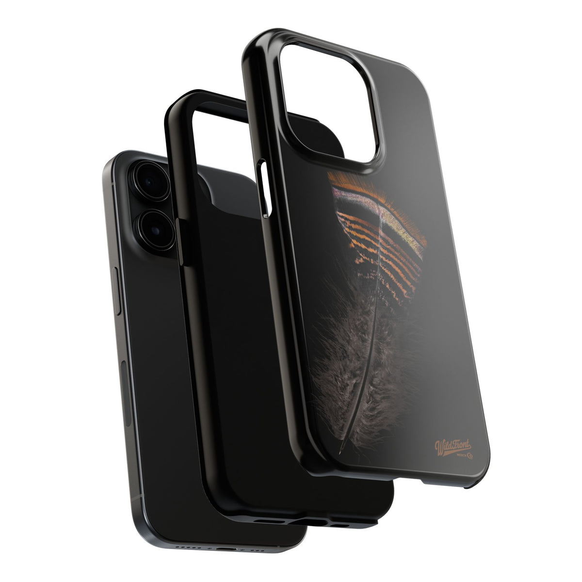 Turkey Feather Dark Tough Phone Case