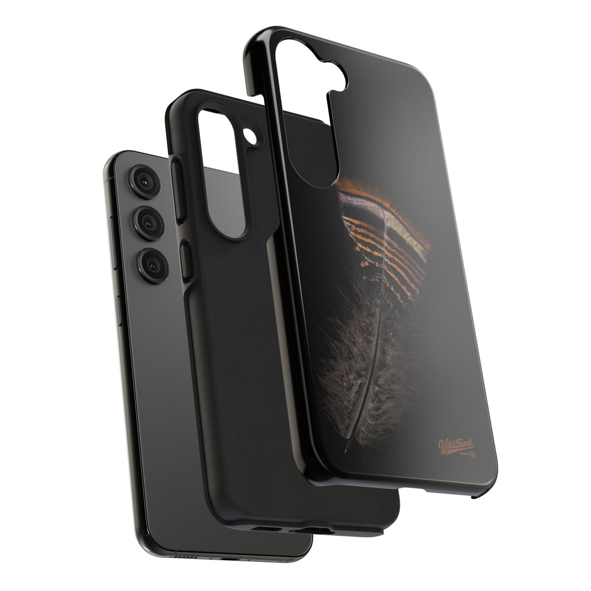 Turkey Feather Dark Tough Phone Case