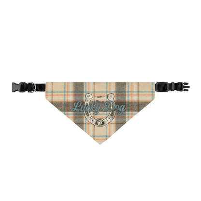 Lucky Dog Light Tan Pet Bandana