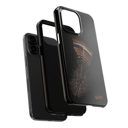 Turkey Feather Dark Tough Phone Case
