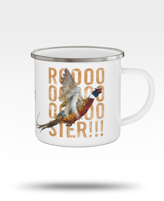 Roooooster Enamel Camping Mug - Ring - Necked Pheasant
