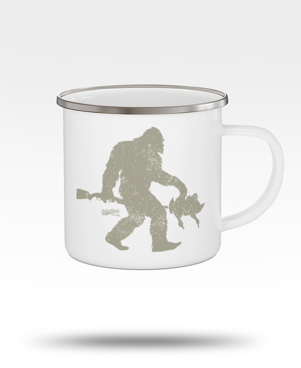 Bigfoot Mallards Enamel Camping Mug