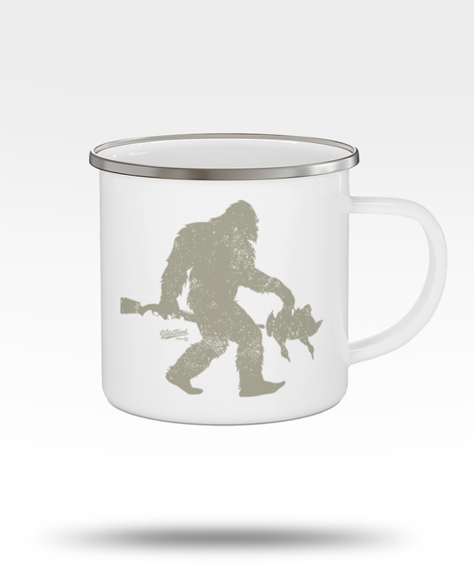 Bigfoot Mallards Enamel Camping Mug