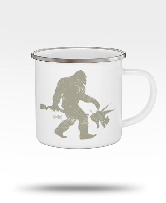 Bigfoot Pheasants Enamel Camping Mug