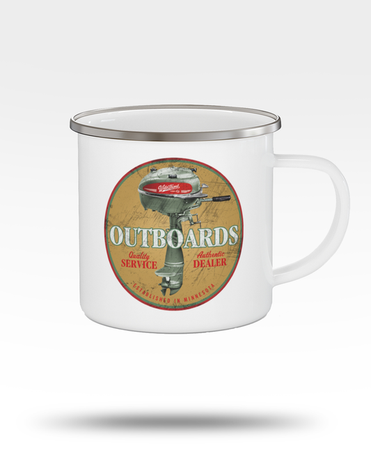 Outboard Enamel Camping Mug