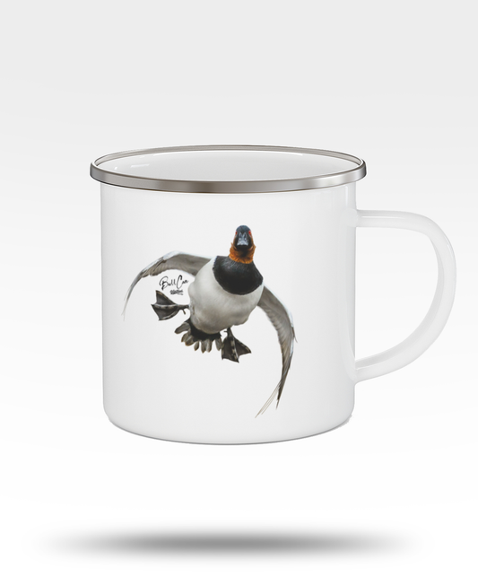 Flying Canvasback Enamel Camping Mug