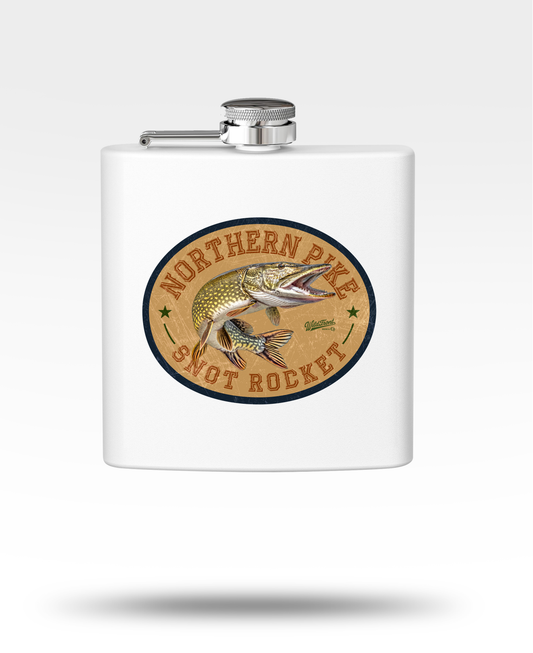 Northern Pike Snot Rocket Stainless Steel Flask
