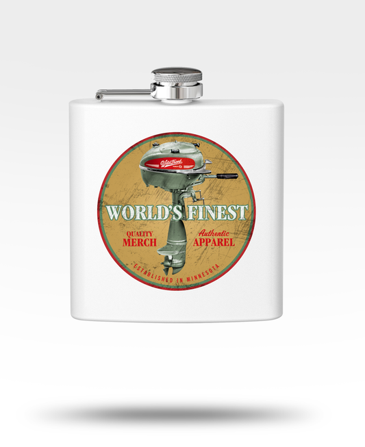 Outboard Motor Stainless Steel Flask