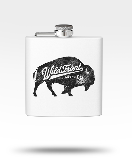 WildFront Merch Buffalo Stainless Steel Flask