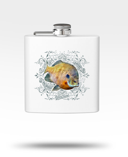 Bluegill Swirls Stainless Steel Flask