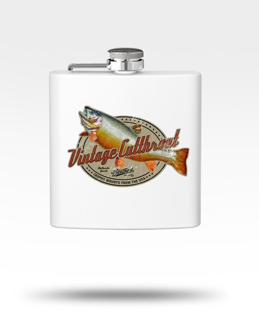 Vintage Cutthroat Trout Stainless Steel Flask