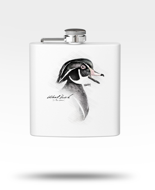 Wood Duck Stainless Steel Flask