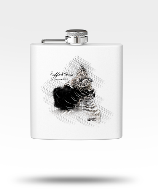 Ruffed Grouse Stainless Steel Flask