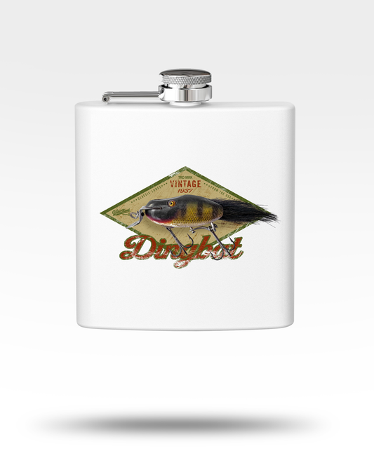 Dingbat Vintage Lure Stainless Steel Flask