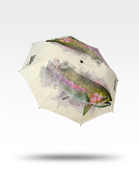 Rainbow Trout Semi-Automatic Foldable Umbrella