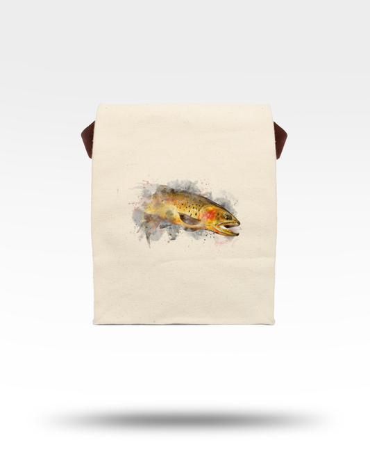 Cutthroat Trout Canvas Lunch Bag With Strap